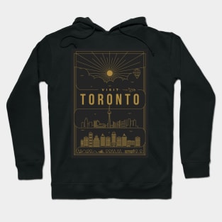 Toronto Minimal Lineal Poster Hoodie